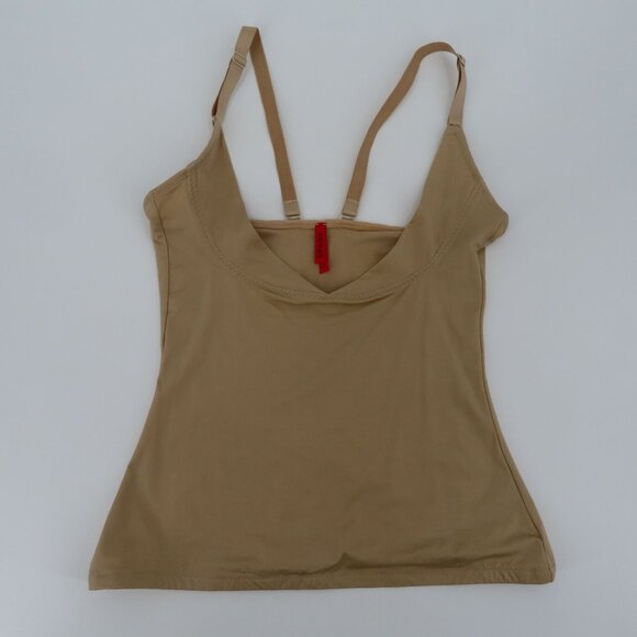 Spanx Womens Extra Large XL Simplicity Solid Beige Open Bust Tank Top Shapewear - Picture 10 of 11